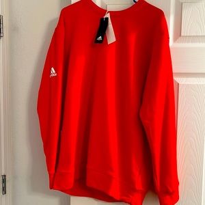 Adidas crew neck sweatshirt. Mens size XL. Red